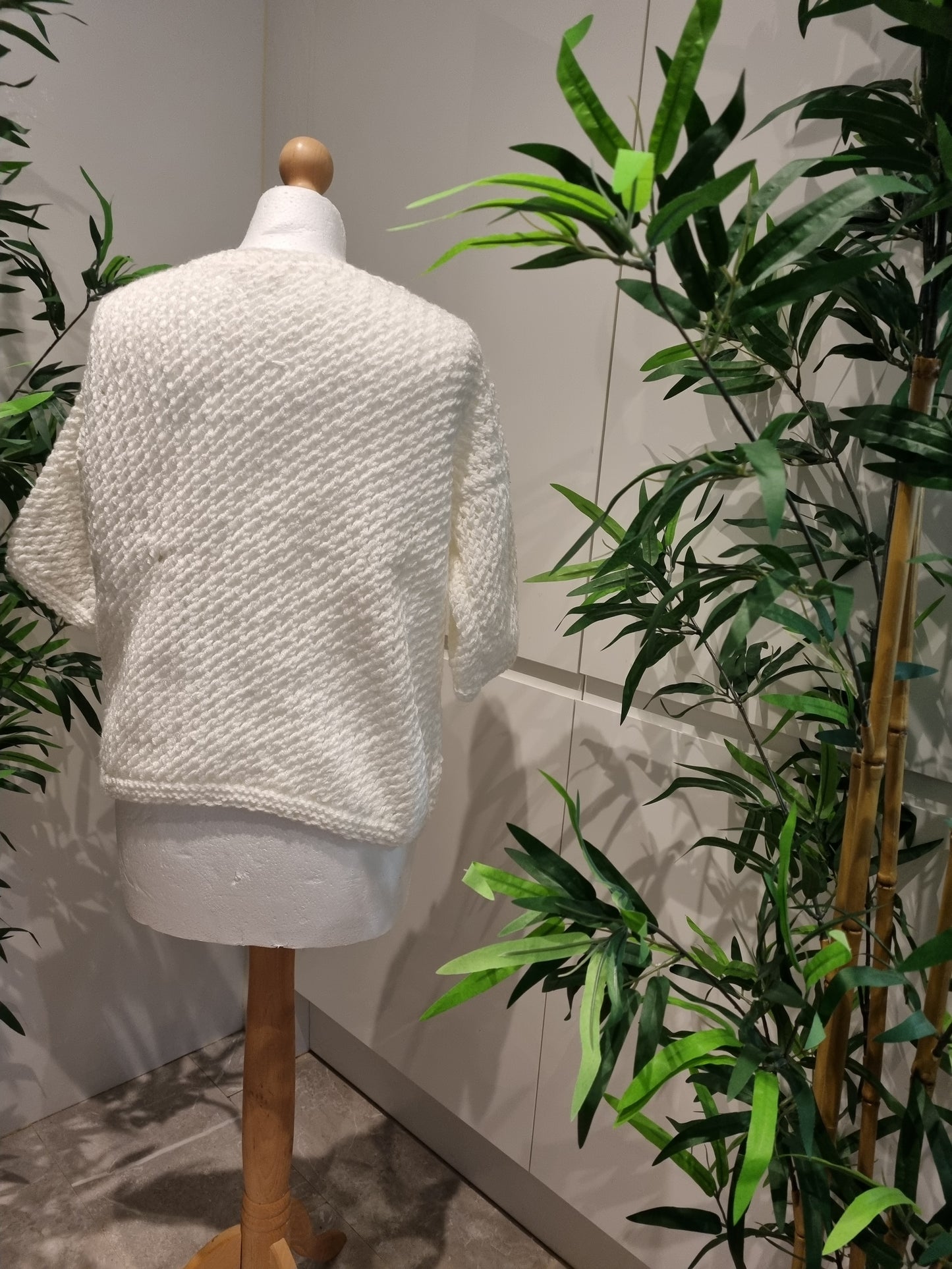 White Knitted Cardigan