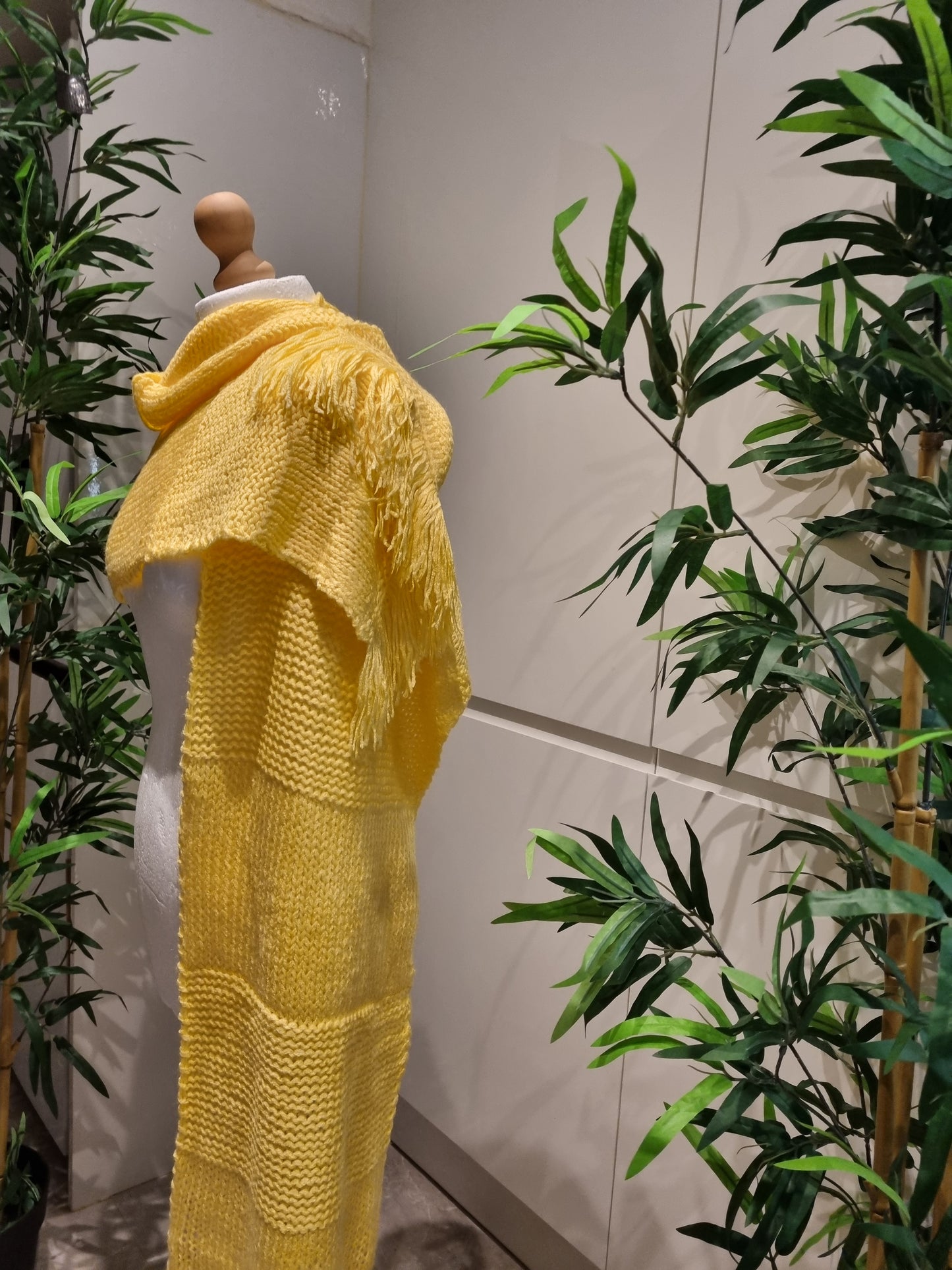 Yellow Knitted Scarf