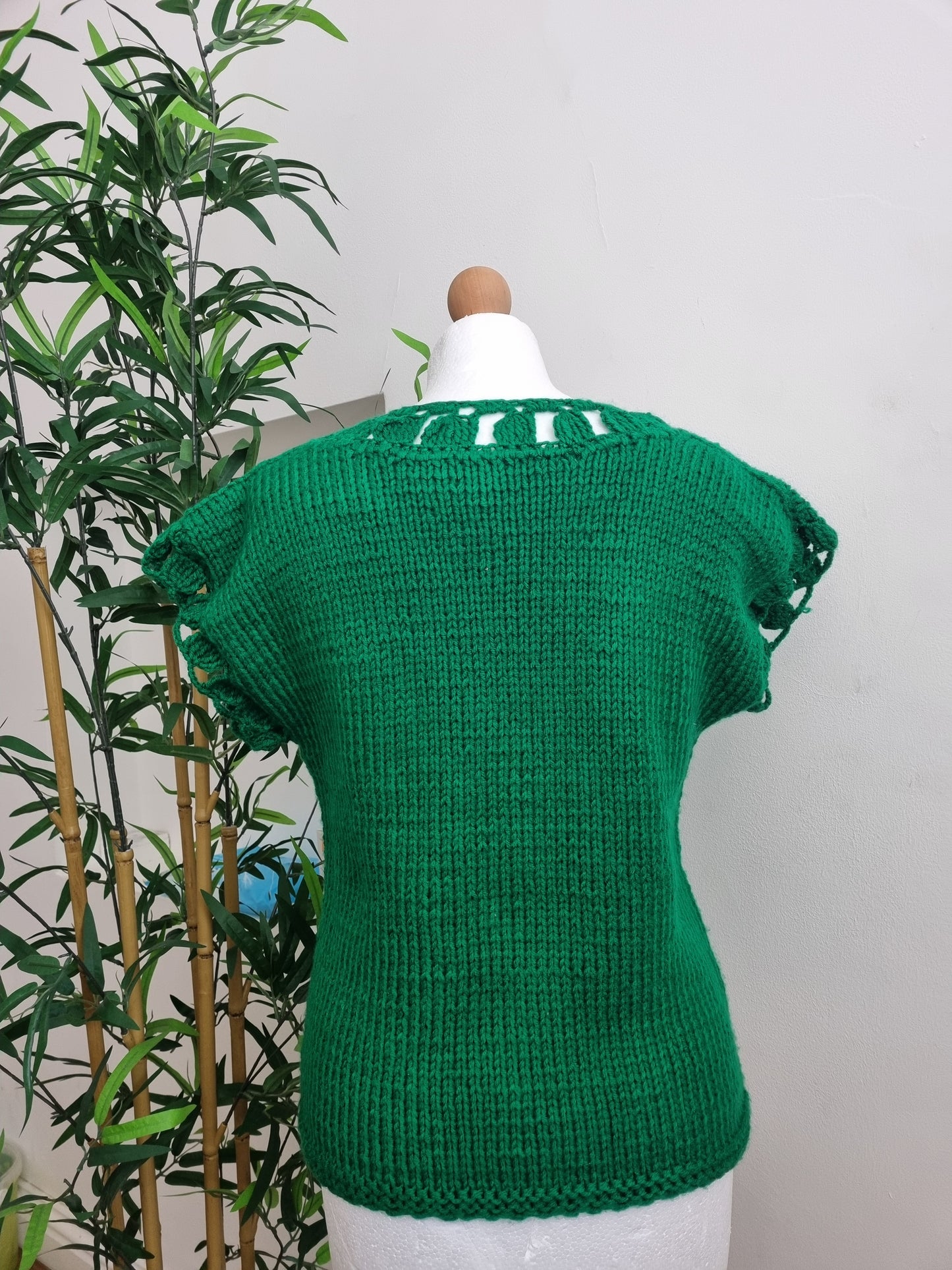 Crochet Green Top