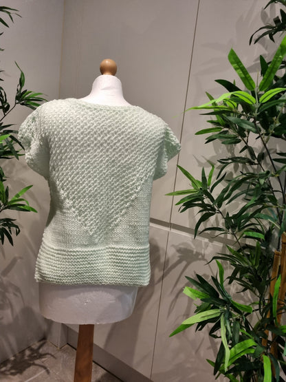 Green & Yellow Knitted Top