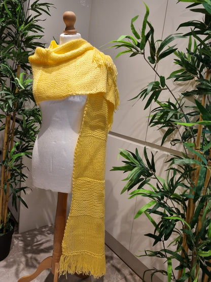 Yellow Knitted Scarf