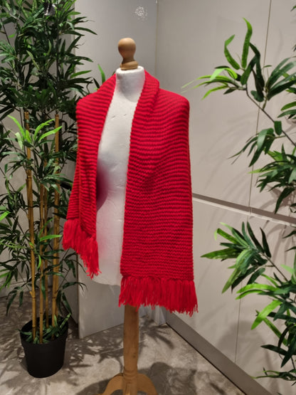 Red Knitted Scarf