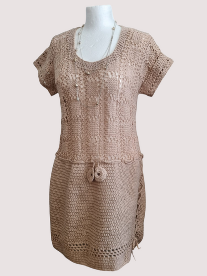 Sandstone Crochet Dress
