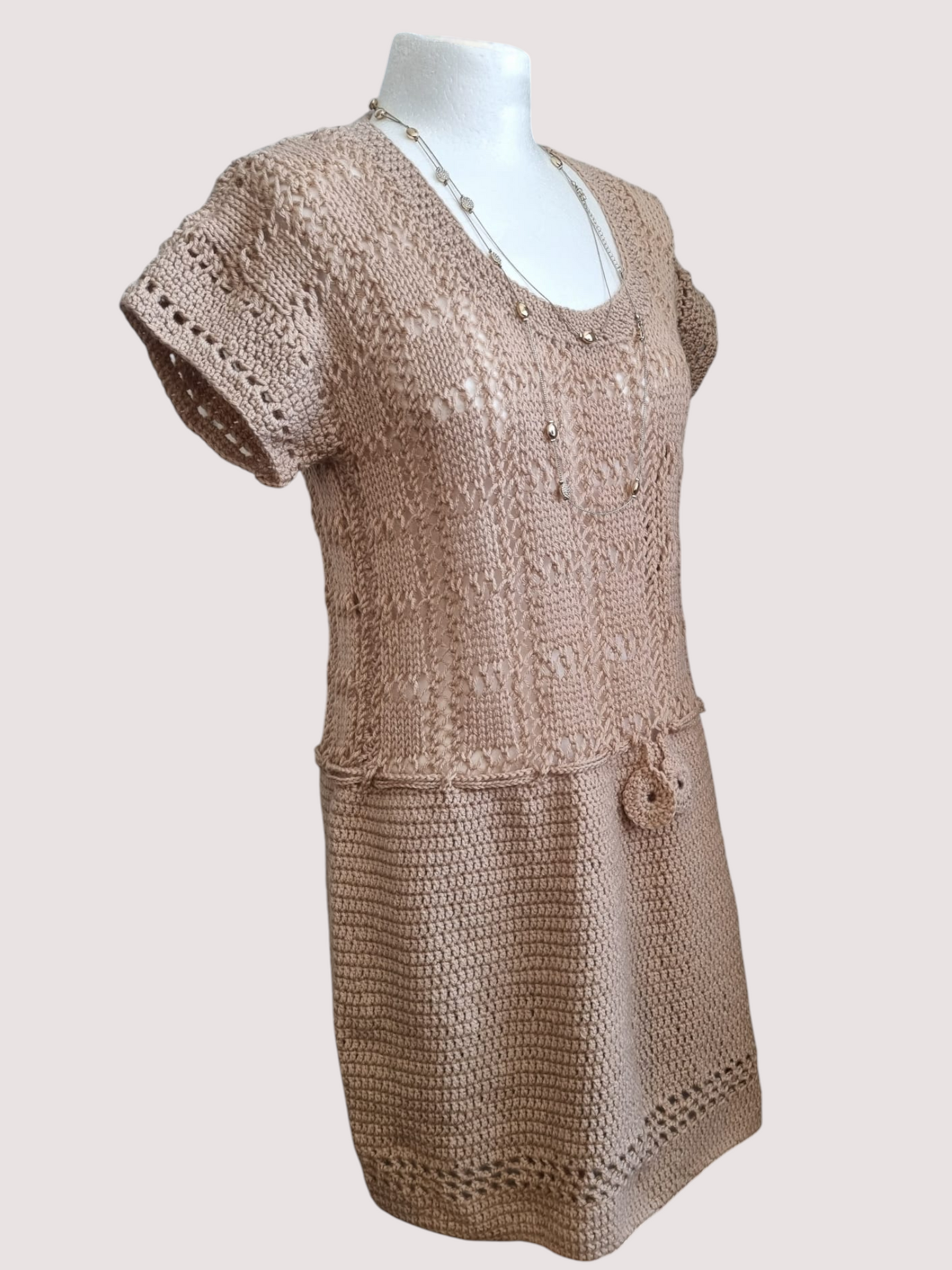 Sandstone Crochet Dress