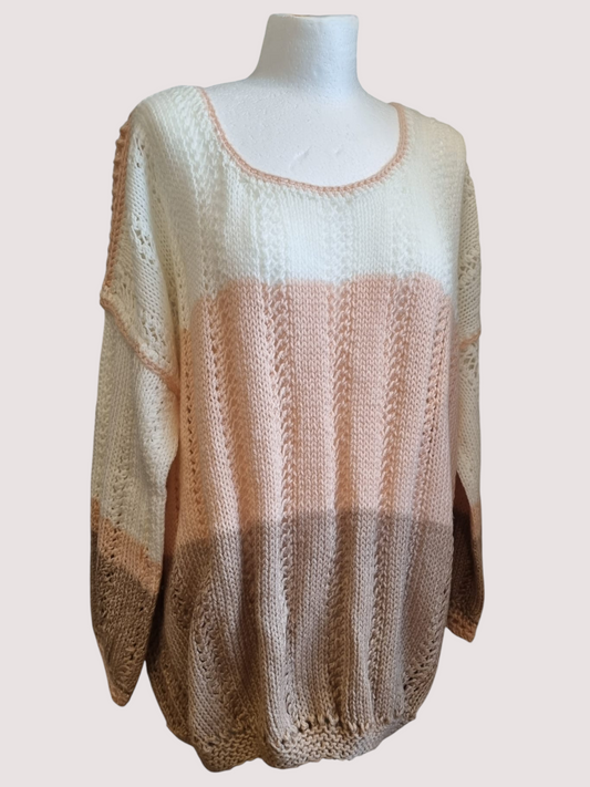 Winter Latte Oversized Knit Sweater