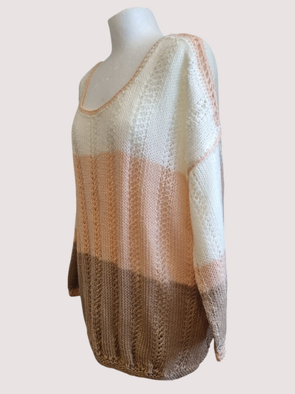 Winter Latte Oversized Knit Sweater