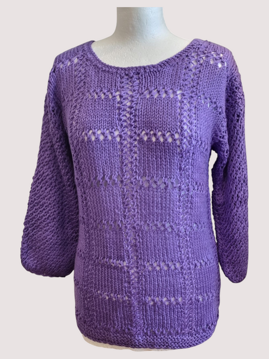 Lavender Charm Knit Sweater