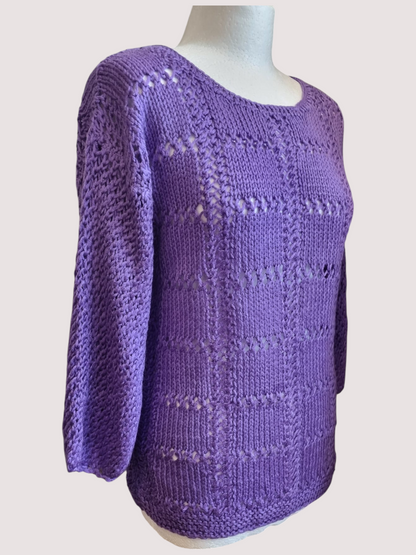 Lavender Charm Knit Sweater