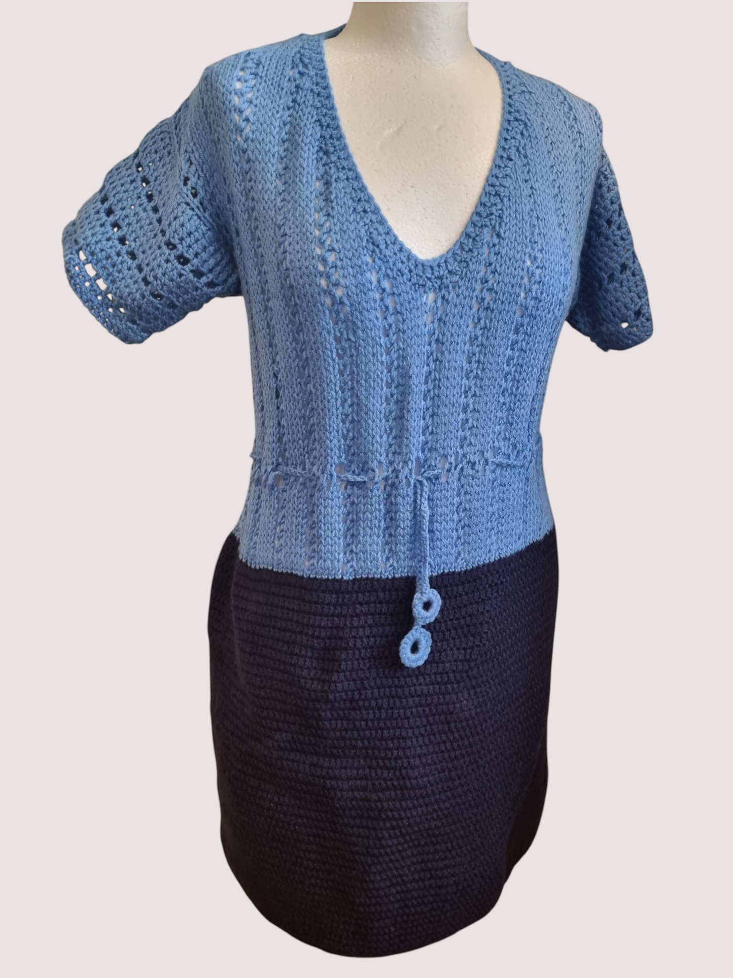 Blue Sky Crochet Dress