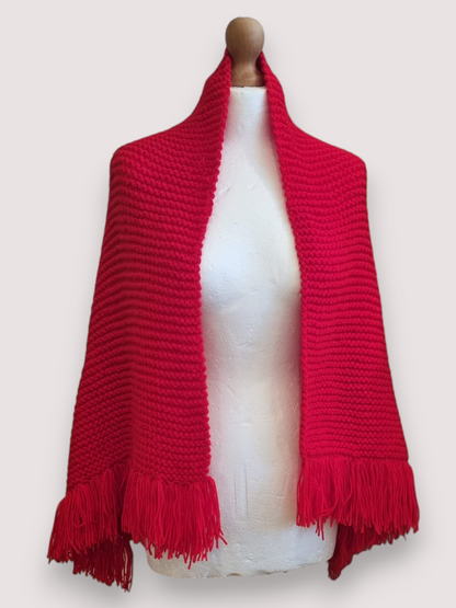 Red Knitted Scarf