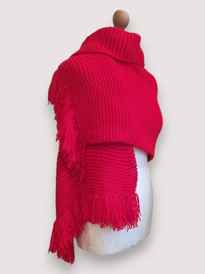 Red Knitted Scarf