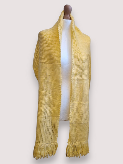 Yellow Knitted Scarf
