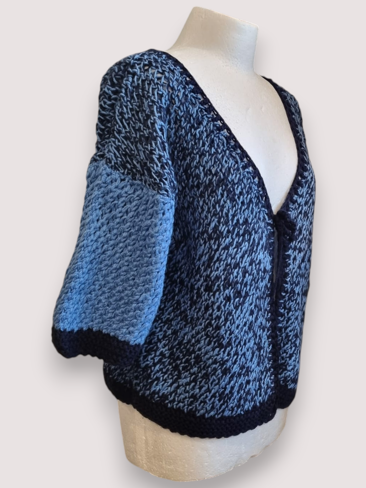 Midnight Marled Tie-Front Cardigan