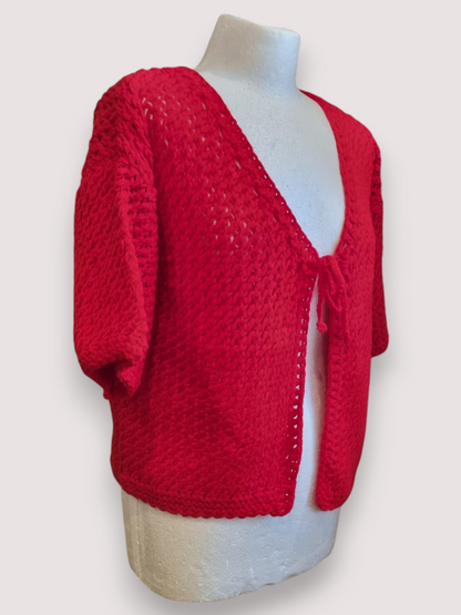 Red Knitted Cardigan
